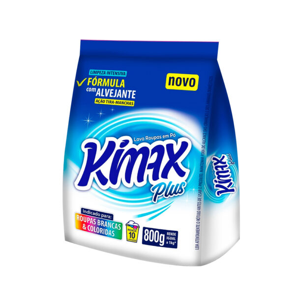 Sabão em Pó Kimax Plus pacote 800g