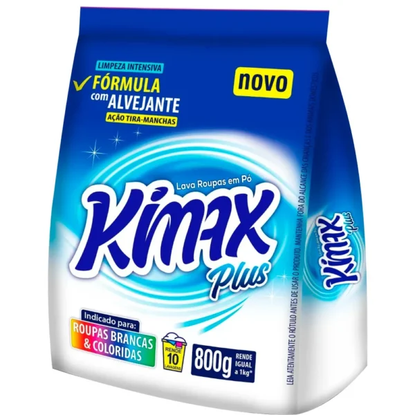 Sabão em Pó Kimax Plus pacote 800g - Imagem 2