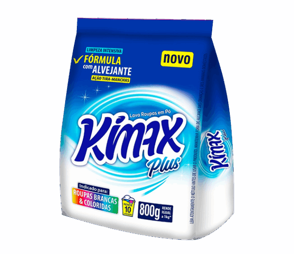Sabão em Pó Kimax Plus pacote 800g - Imagem 3