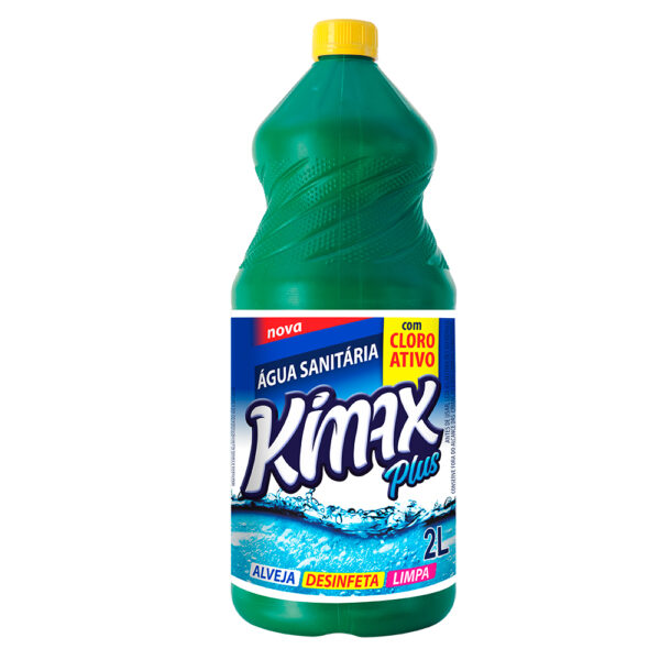 Água Sanitária Kimax Plus 2 Litros com Cloro Ativo