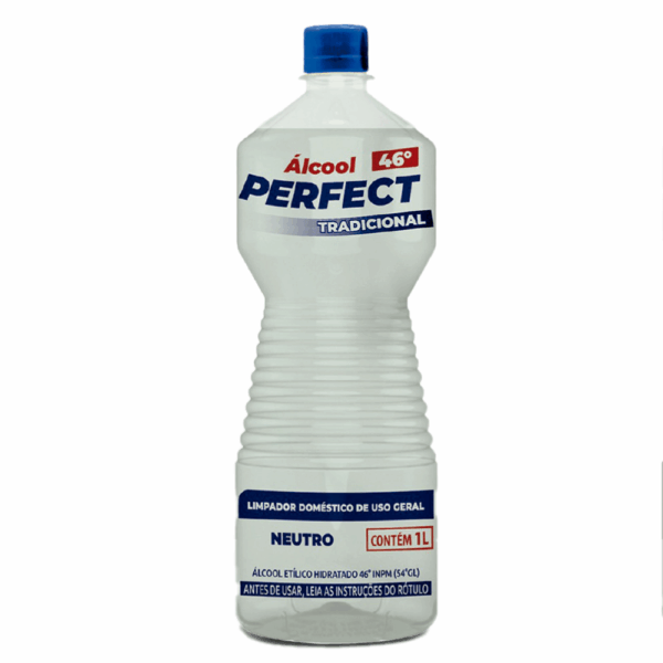 Álcool Perfect 46° INPM 1 Litro Limpeza eficaz com fragrância suave 