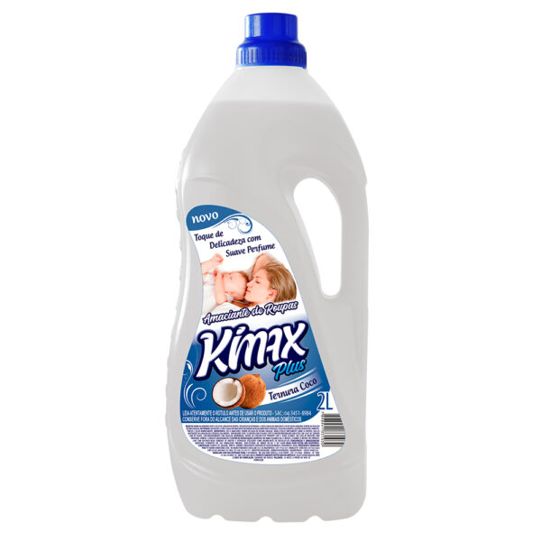 Amaciante Kimax Plus Ternura Coco 2 Litros Toque macio e perfume