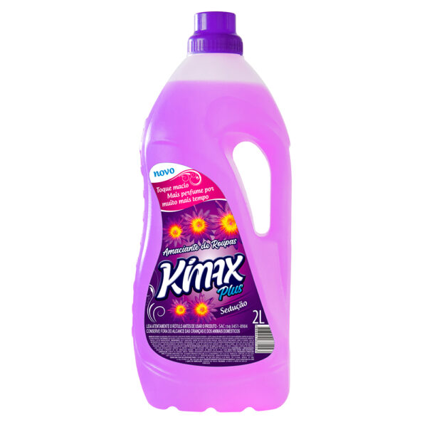 Amaciante Kimax Plus Sedução 2 Litros Toque macio e perfume