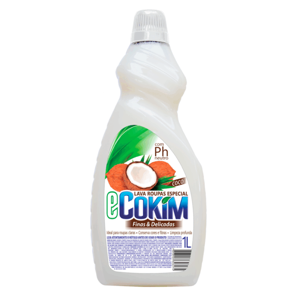 Lava Roupas Kimax Ecokim 1 Litro Cuidado com roupas finas