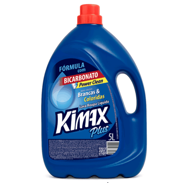 Lava Roupas Líquido Kimax Plus 5 Litros Limpeza profunda